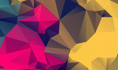 Abstract Color Polygon Background Design, Abstract Geometric Origami Style With Gradient
