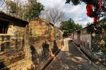 Chinese village of Licha Bagua ,  Zhaoqing city, China. The village was built almost 800 years ago...