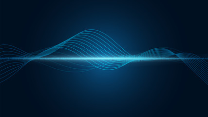 line soundwave abstract background