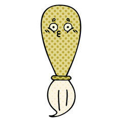 comic book style cartoon paint brush