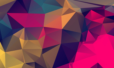 Abstract Color Polygon Background Design, Abstract Geometric Origami Style With Gradient