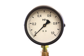 manometer isolated on white background. Air gauge