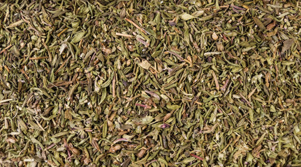 thyme herb background. Natural seasoning texture. Natural spices and food ingredients.