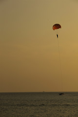 paraglider in the sky