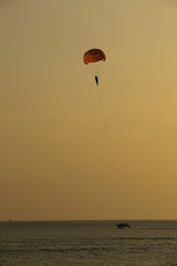 paraglider in the sky