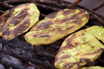 nopales on the grill