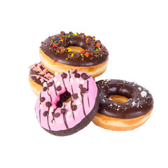 donut or donut with concept on a background.