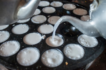 coconat pancake on plate