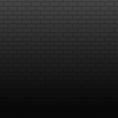 Wall on dark background. Stonewall bricks banner.