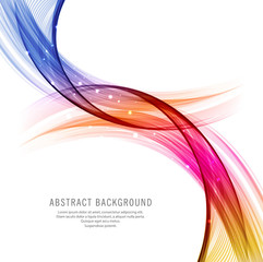 Abstract colorful wave design background