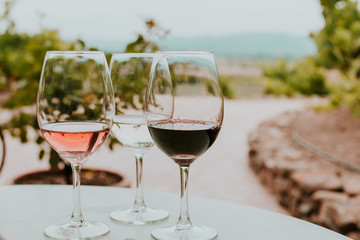 3 glasses of wine
