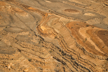 Fototapeta na wymiar Fantastic mountain landscape. Ru'us al Jibal. al Hajar Mountains. Musandam. Oman