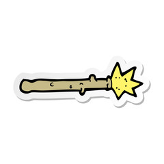 sticker of a cartoon magic wand