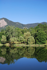 Fototapeta premium Water mirror - Smolyan mountain, Bulgaria