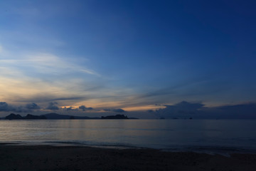 fishing boat at sunset