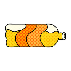 cartoon doodle of a soda bottle