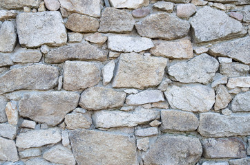 Old stone wall closeup