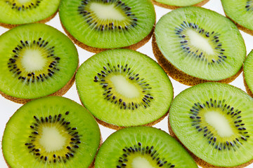 Fresh kiwi fruits 