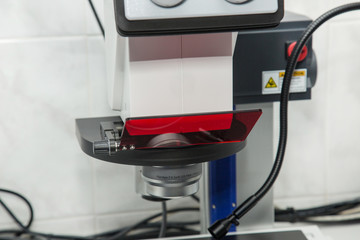 Equipment  microscope to study experiments of new drugs. Pharmacology and science.