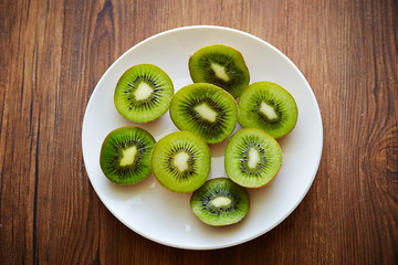 Fresh kiwi fruits