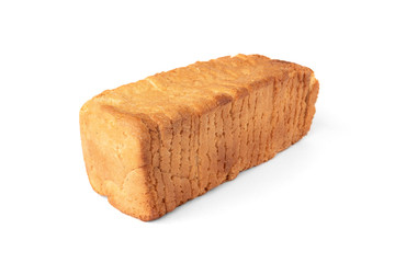 Toast bread isolated on white background.