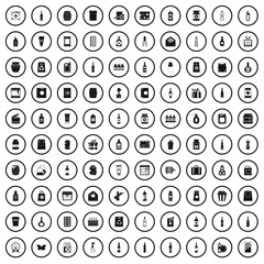 100 packaging icons set in simple style for any design vector illustration