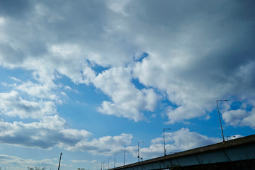 Fototapeta premium blue sky and clouds