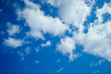 blue sky and clouds