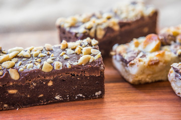 Peanut butter and chocolate slice