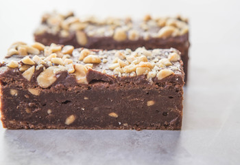 peanut butter and chocolate slice
