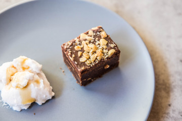 Snack time: Peanut butter&choc slice