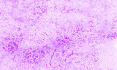 Gradient violet water color artistic brush paint splash background. Abstract light purple watercolor paint hand drawn illustration with paper grain texture for aquarelle design