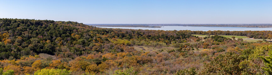 view of lake in autumn