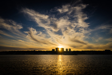Sunset Over The Hudson 