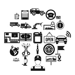 Employment icons set. Simple set of 25 employment vector icons for web isolated on white background