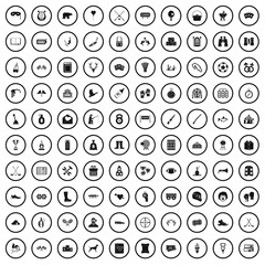 100 passion icons set in simple style for any design vector illustration