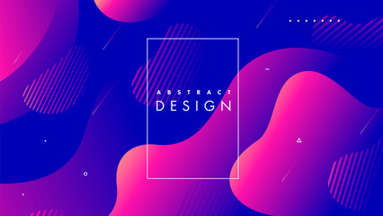 Creative geometric wallpaper. Trendy gradient shapes composition. Eps10 vector.