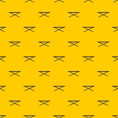 Market counter pattern seamless vector repeat geometric yellow for any design