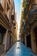 Gasse in der Altstadt von Valencia