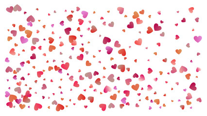 Colored heart confetti for womens holidays