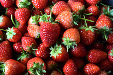 strawberries in a basket