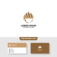 Bar And Night Club Logo, Free Business Card - Vector