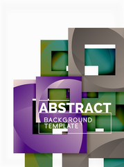 Background abstract squares, geometric minimal template