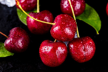 Fresh ripe cherries