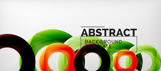Vector circles abstract background