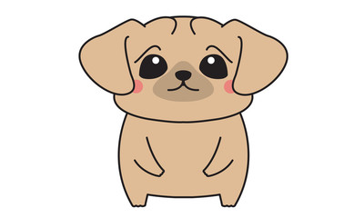 Cute Dogs label cartoon vector