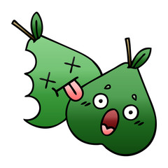 gradient shaded cartoon pears