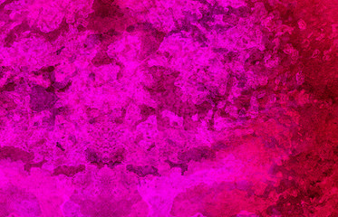 Grunge magenta paper textured aquarelle canvas for modern creative design. Abstract neon glow lights watercolor background. Cosmic pink hand drawn multicolor texture water color paint illustration