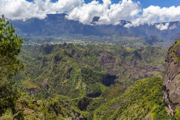Naklejka premium Cirque de Cilaos, île de la Réunion 