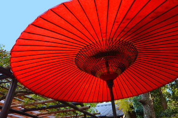 赤い和傘